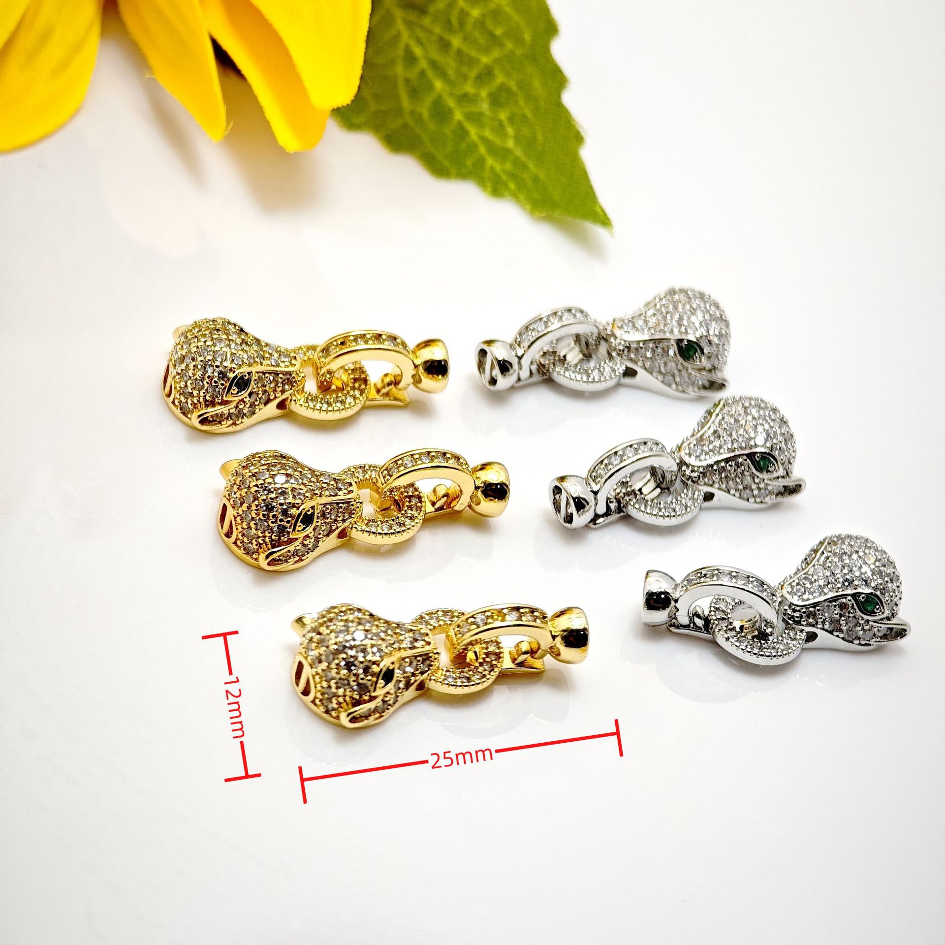 Pearl necklace buckle, cross buckle, electroplated high color retention mother-of-pearl necklace buckle, DIY bracelet, necklace buckle, D-shaped buckle pic 6