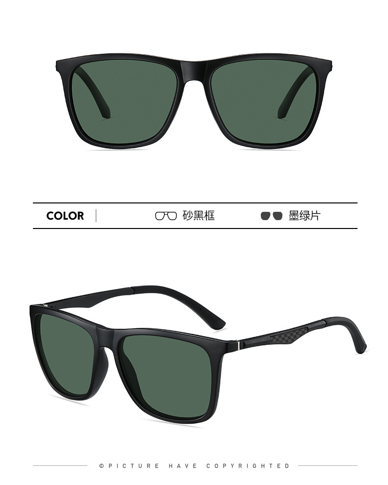 新款TR框墨镜铝镁碳纤维腿偏光太阳镜6151潮流驾驶夜视太阳镜批发详情17