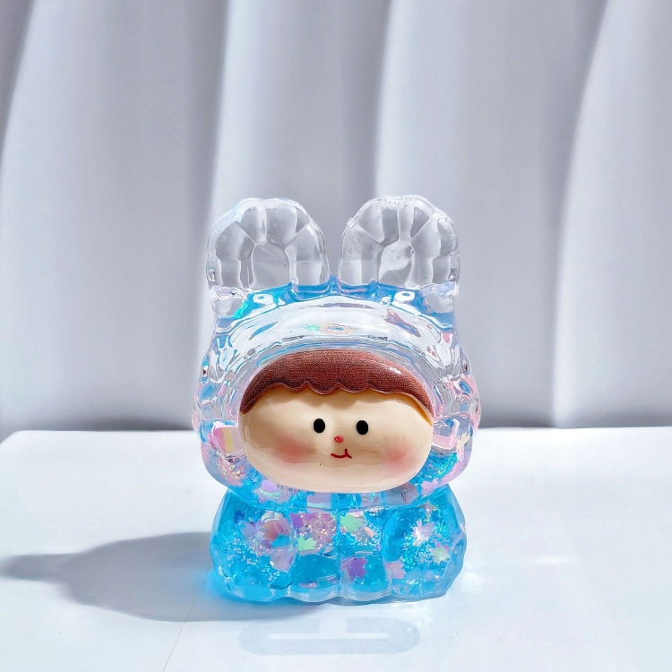 抖音爆款可爱莉莉丝盲盒夜光超大摆件入油爆闪流沙公仔摆件小礼品详情9