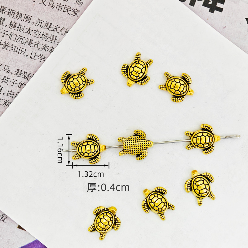 diy合金饰品配件海洋生物海龟挂件 手链项链复古吊坠材料跨境热销详情9