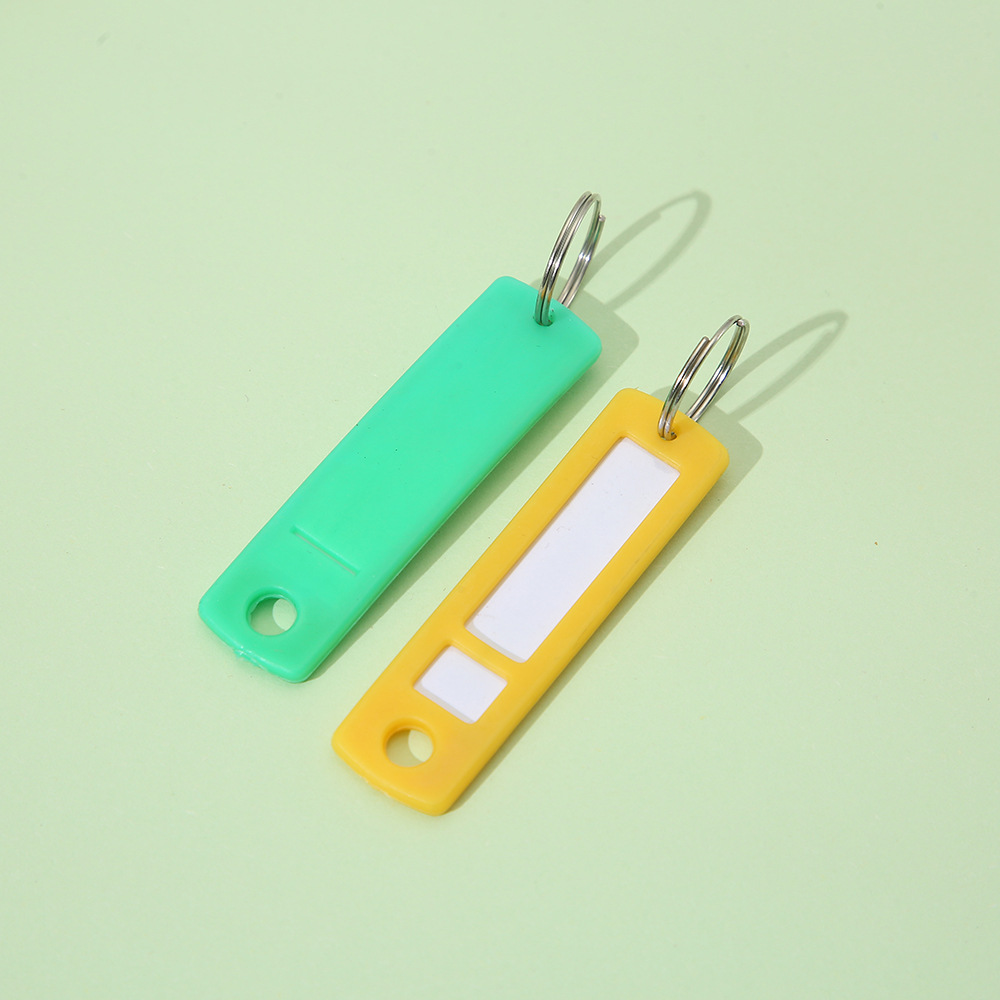 热销彩色塑料PP钥匙扣标记行李标签牌宾馆酒店号码分类钥匙牌批发详情5