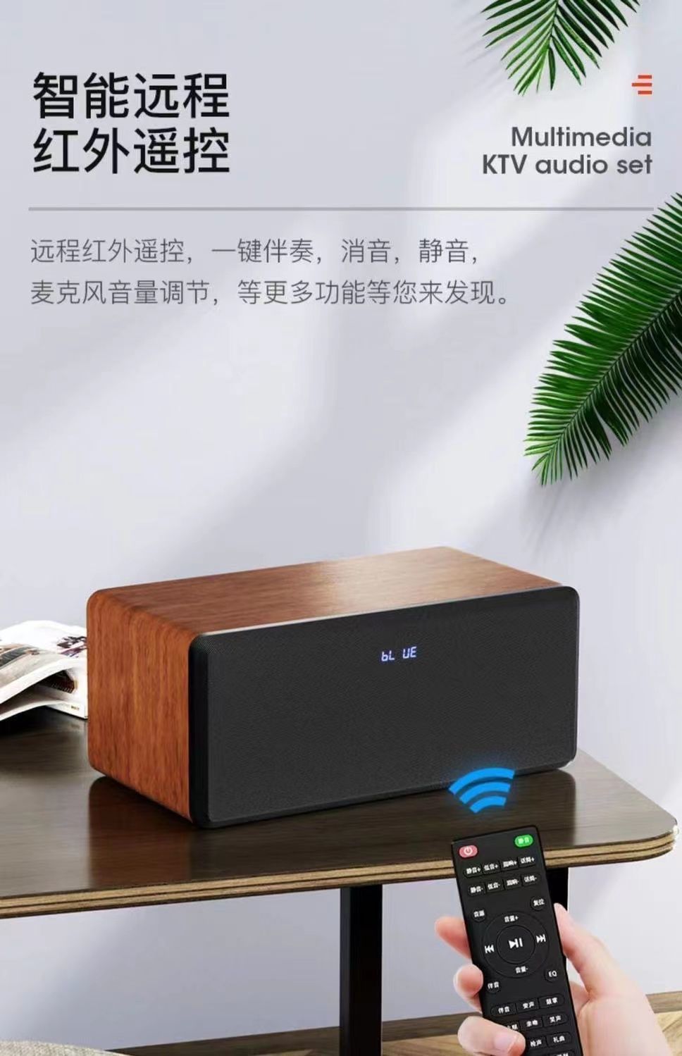 家庭音响套装连接电视唱歌卡拉一体机家用小型带无线话筒歌详情12