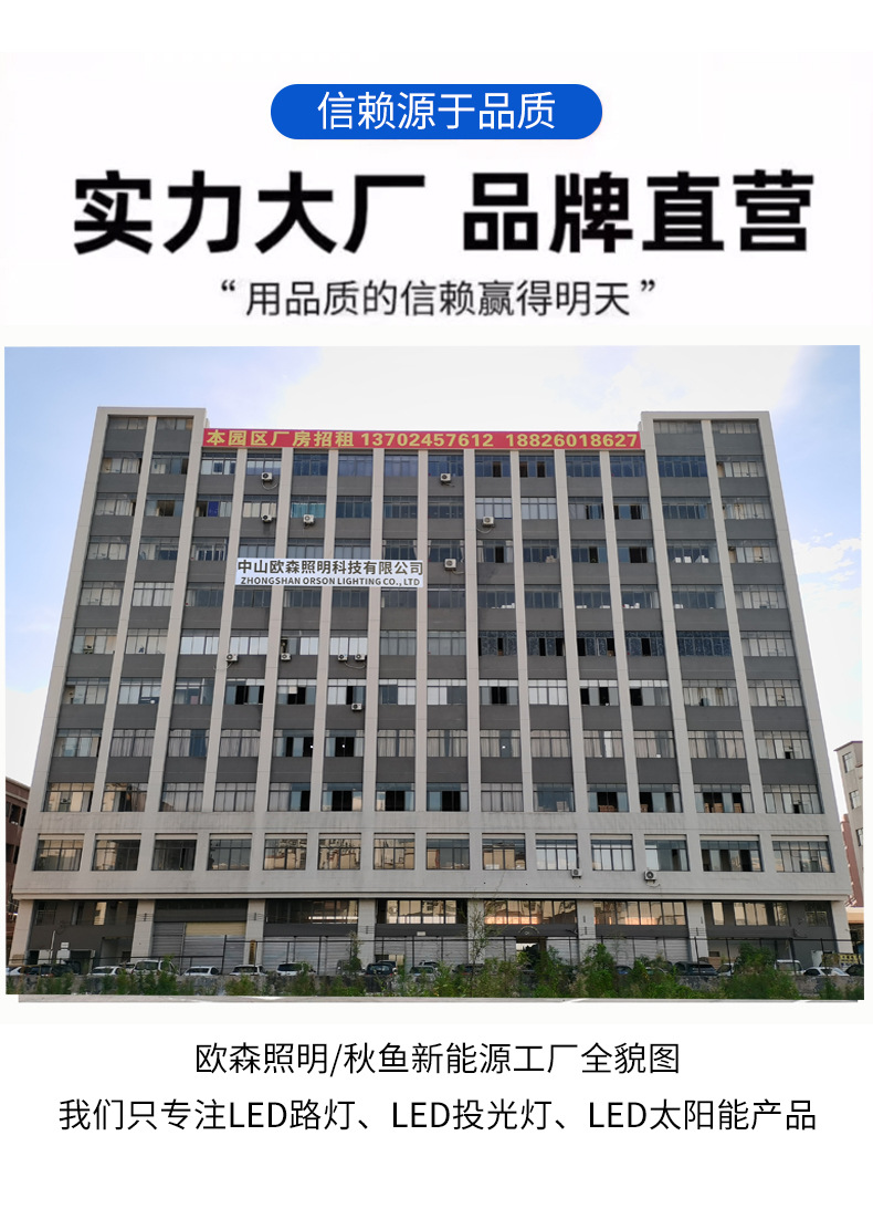 外贸LED黑金刚投光灯户外大功率广告工地厂房车间照明5054泛光灯详情1