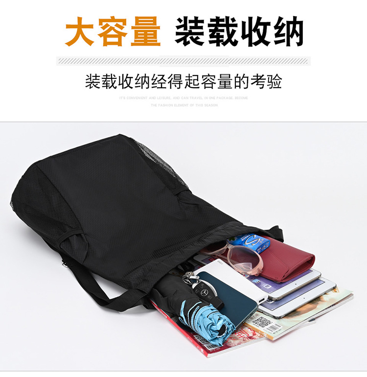 定LOGO束口袋双肩包男女2022新款背包大容量抽绳健身运动篮球包详情13