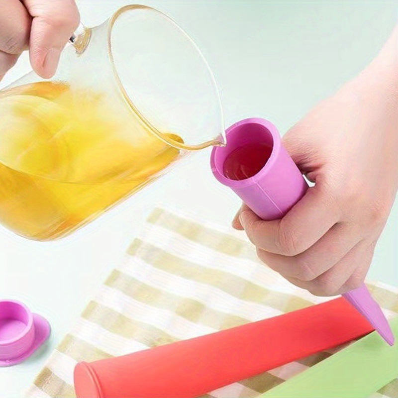 Accesorios para bebés y niños palitos de puré de frutas molde de silicona para paletas de hielo DIY molde para hornear simple creativo molde para paletas de hielo pic 8