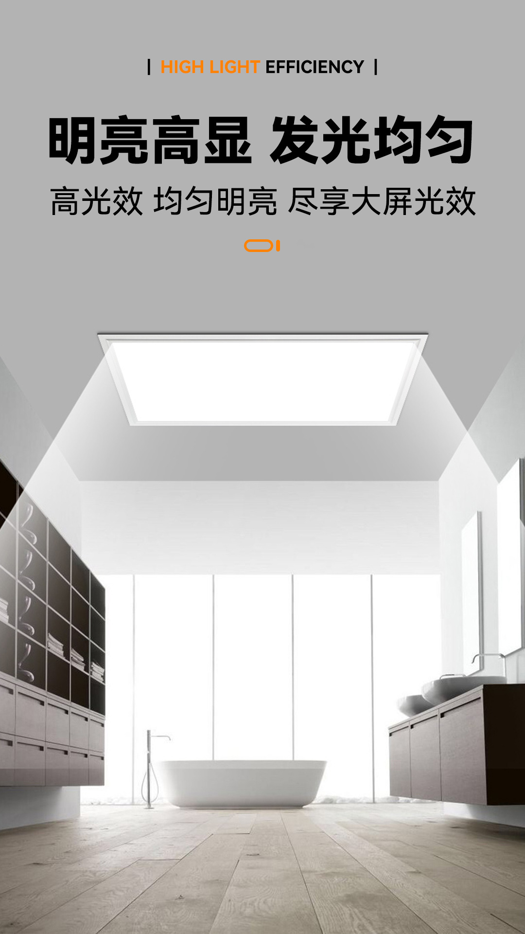 600*1200铝框平板灯595*1195集成吊顶铝扣板灯天花面板灯详情5