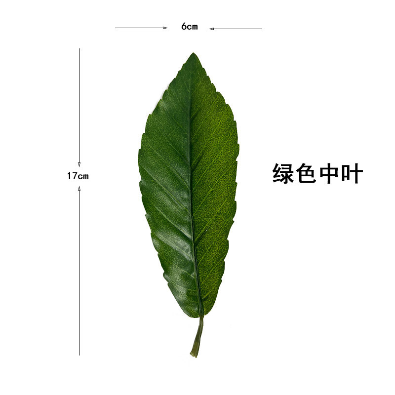 仿真植物树叶人造叶青杠叶绿植假青杠叶道具拍摄假树叶枯树枝叶详情4