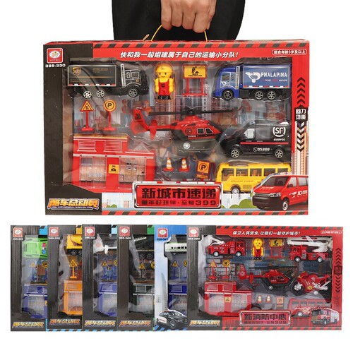 小号儿童挖掘机玩具车惯性工程车摆摊男孩挖土机地摊夜市玩具批发详情9