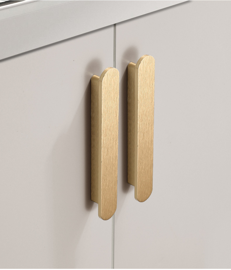 Light luxury long wardrobe handle, modern simple and high-end minimalist cabinet door handle, drawer shoe cabinet handle, aluminum alloy pic 4