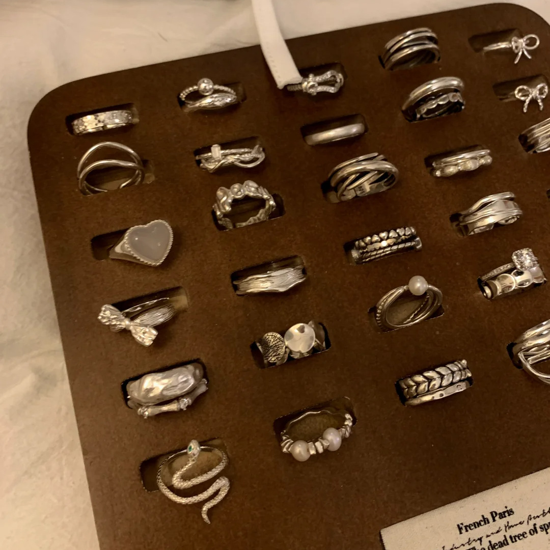 小红书S925纯银同款戒指女不掉色ins极简风小众轻奢高级新品批发详情5