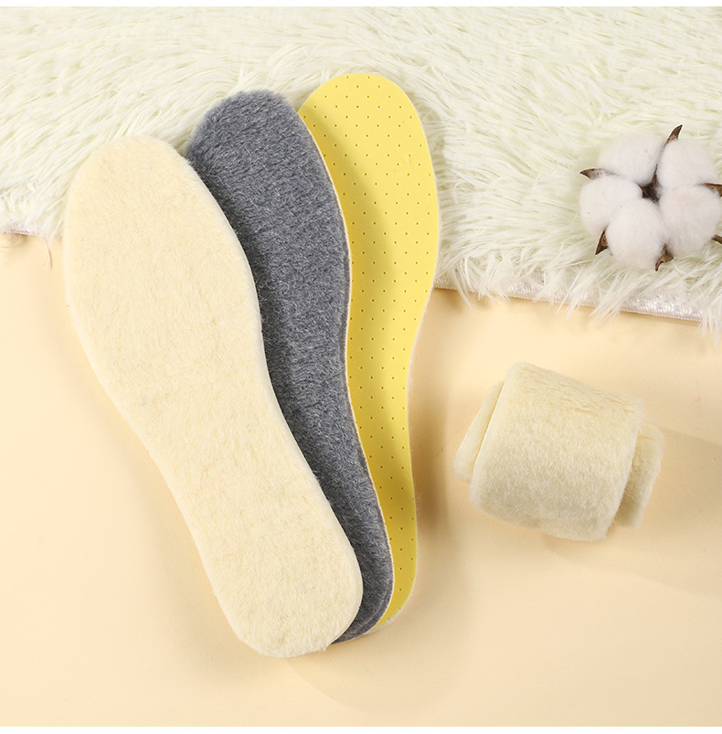 羊毛鞋垫乳胶羊羔绒运动透气舒适加绒保暖加厚吸汗抗菌休闲高弹详情21