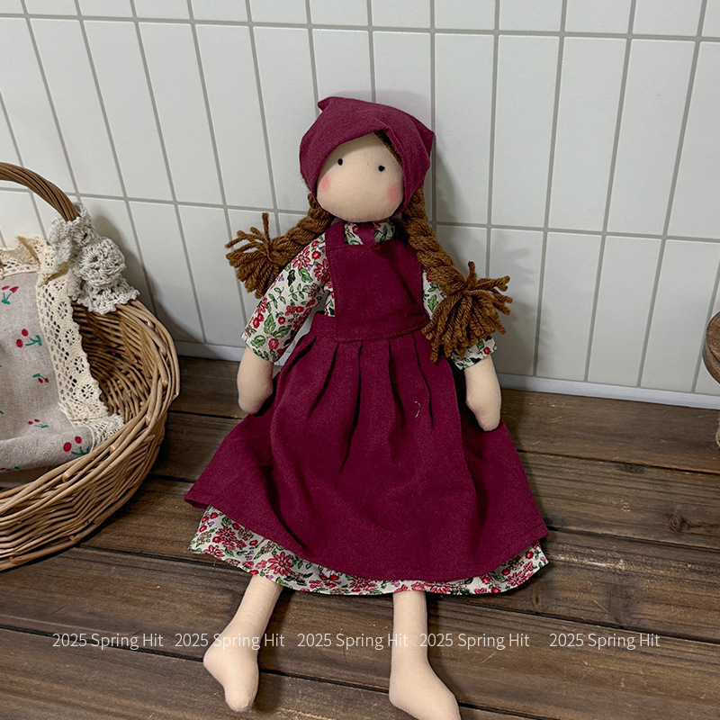 韩系布艺手工可爱甜美布娃娃连衣裙儿童安抚玩具童品玩偶闺蜜礼物详情16