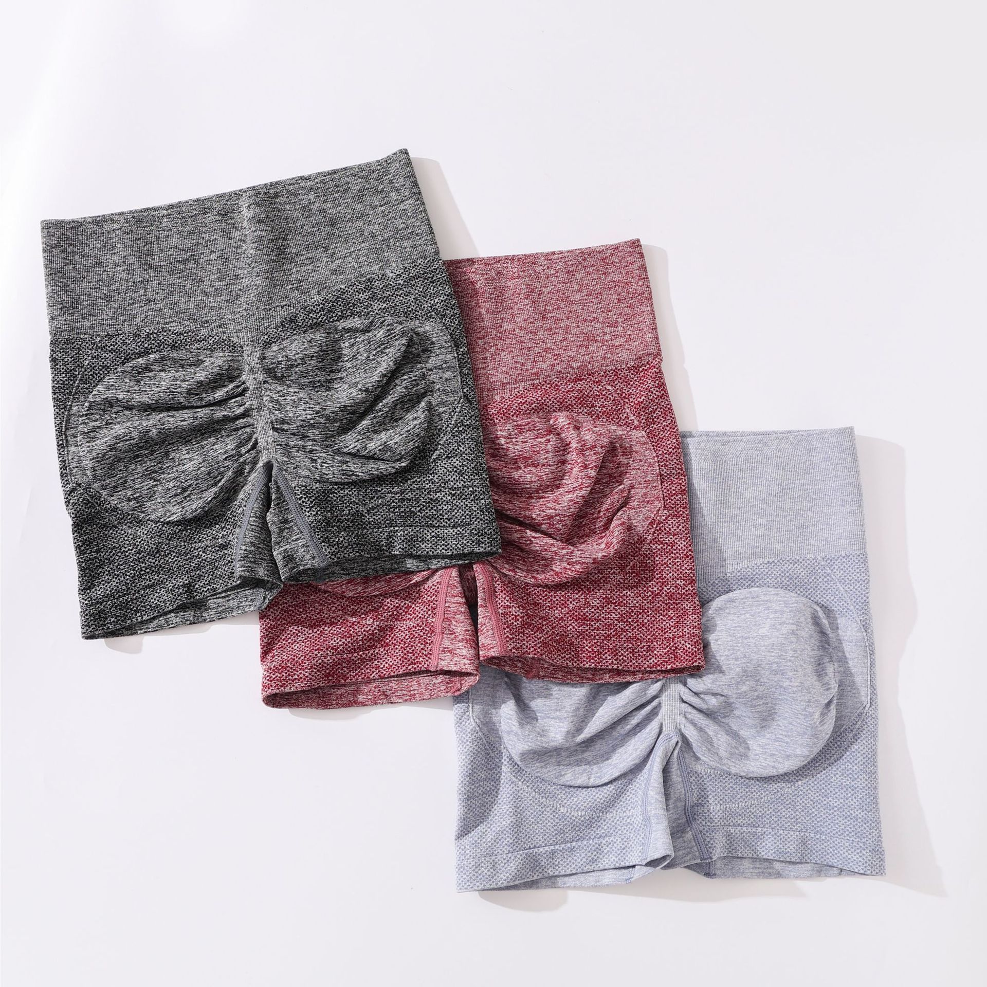 High-waisted quick-drying yoga shorts for women to lift and plump the buttocks and cover the belly, tight three-inch pants, peachy buttocks shaping yoga pants, applicable to other categories pic 7