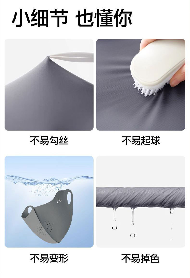 Hyaluronic acid ice silk sun protection mask for women, high school appearance level, summer UV protection, eye protection corner breathable three-dimensional mask for men pic 28