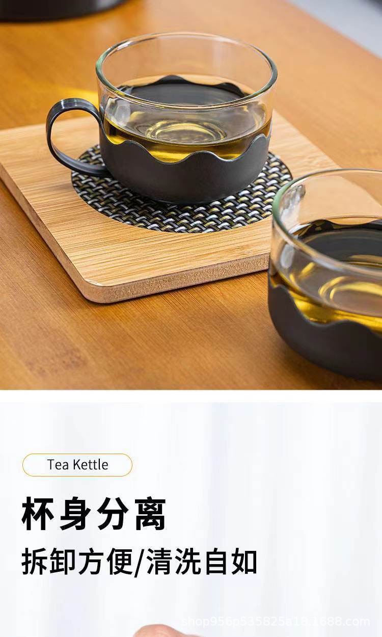 家用大容量玻璃茶壶套装耐高温泡茶壶花茶壶茶具组合装不锈钢滤网详情7