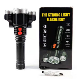 新款透明充电电弧打火机钥匙扣灯 多功能个性户外照明灯 野营露营便携详情30