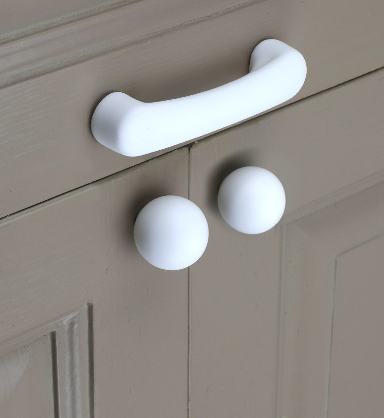 马卡龙彩色圆形拉手儿童房可爱衣柜门橱柜抽屉莫兰迪粉蓝色小拉手详情10