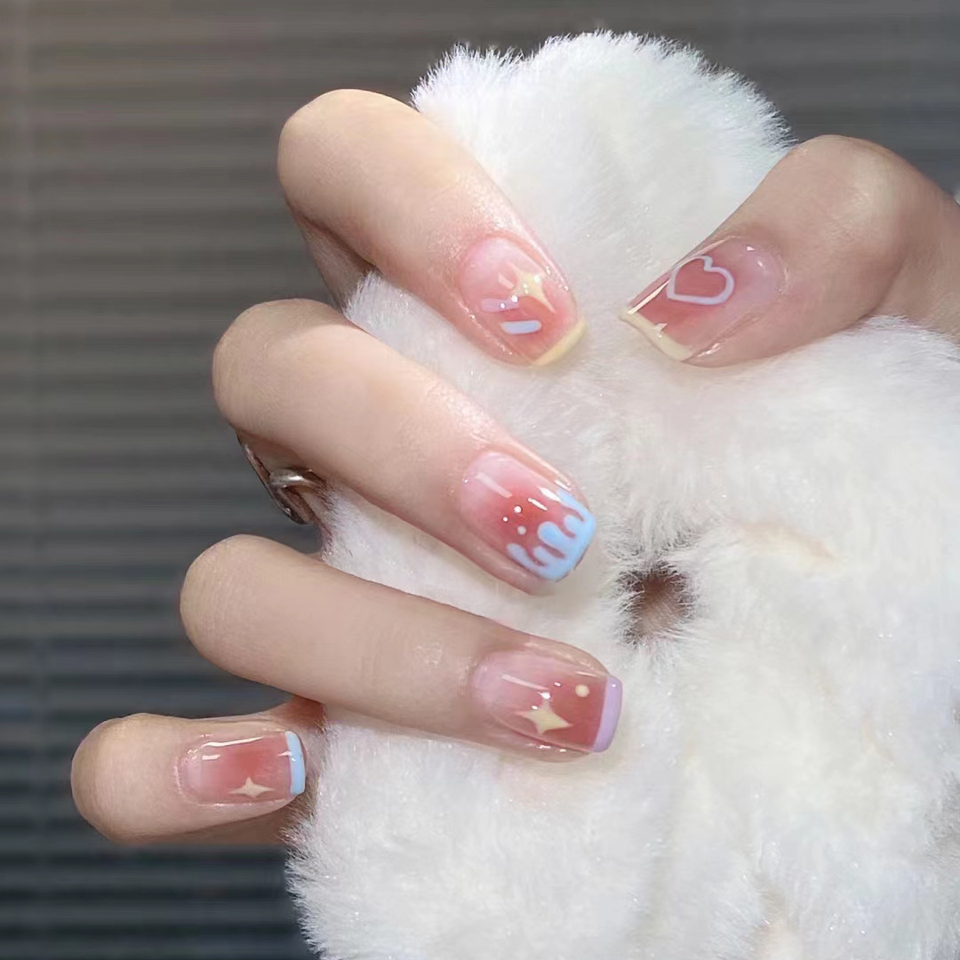 新年新款ins风穿戴甲纯欲美甲贴片显白可拆卸甲片长短款甲片成品详情17