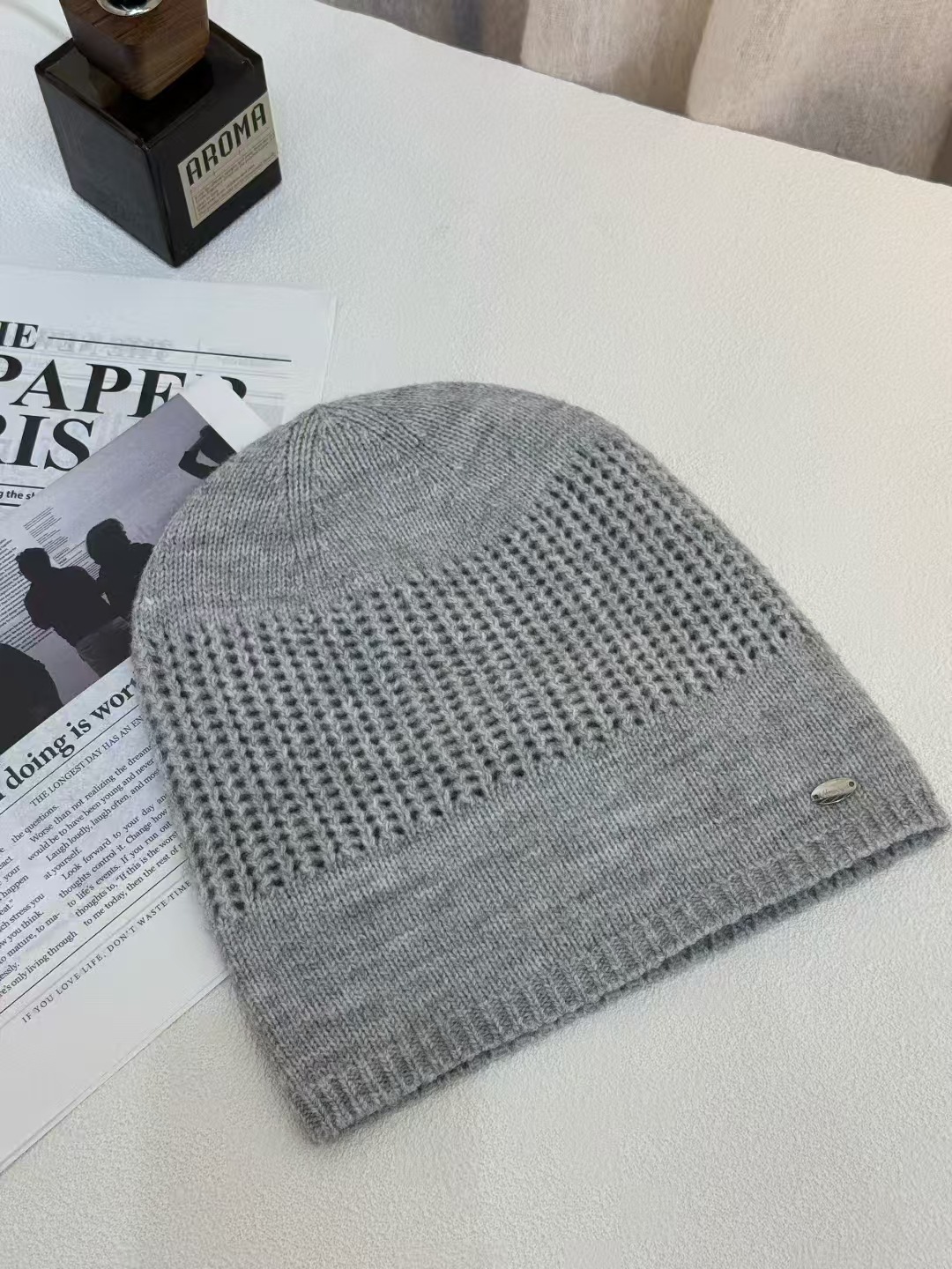 纯色针织帽子男士冬季大头围包头冷帽韩版百搭保暖毛线帽女显脸小详情8