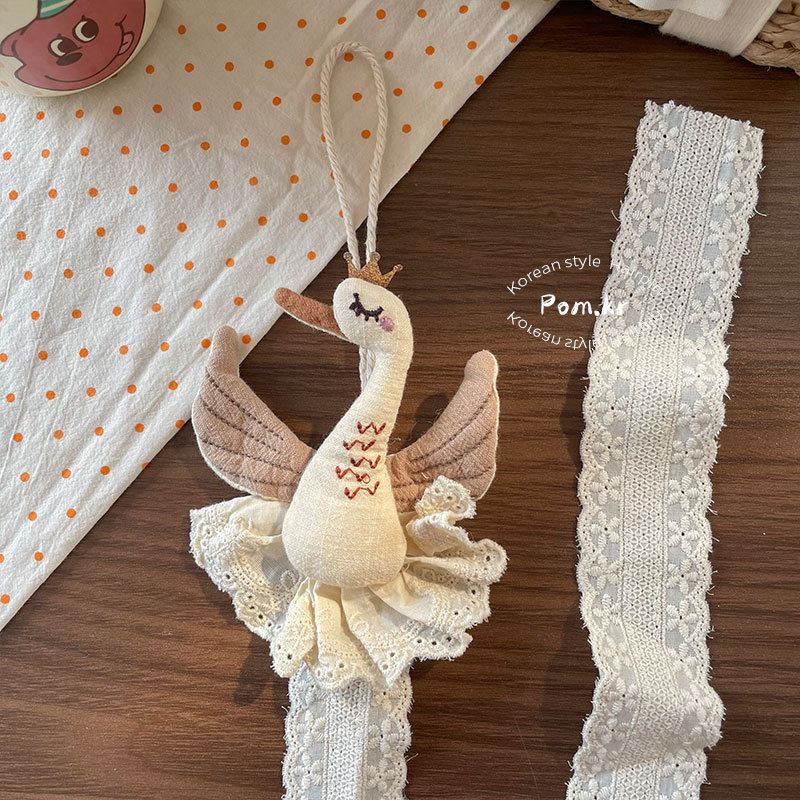 新款韩版卡通布艺收纳袋兔兔小熊发夹收纳神器可爱少女房间装饰物详情11