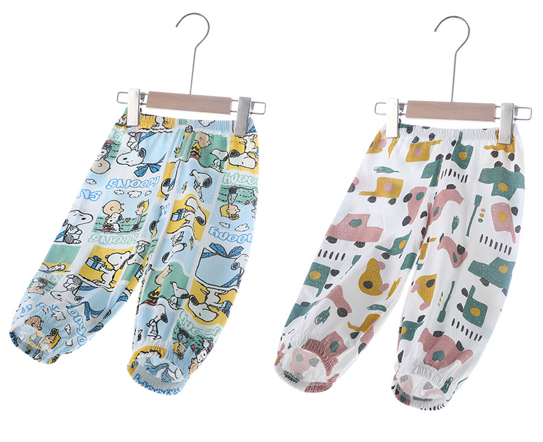 婴儿全棉防蚊裤男童夏季薄款a类宝宝夏天儿童小童外穿空调裤子详情15