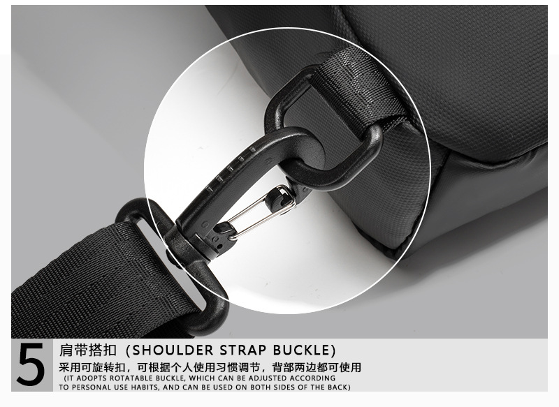 ins trendy brand chest bag for men, casual Japanese single-shoulder bag for men, small backpack for men, trendy crossbody bag for men, new waist bag for men pic 21