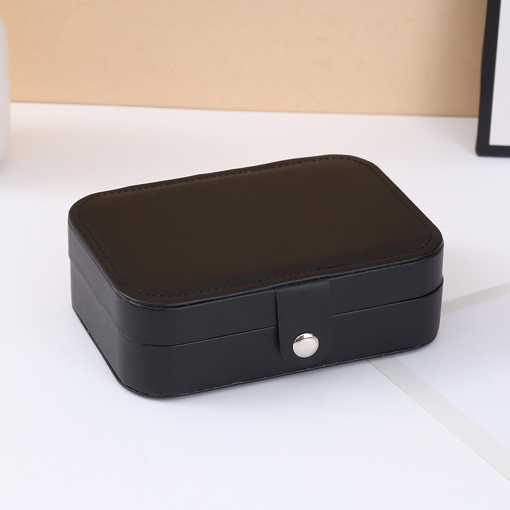 Hot-selling portable, compact and large-capacity jewelry storage box, anti-oxidation travel necklace, earrings, ring, jewelry box, jewelry bag storage box pic 4