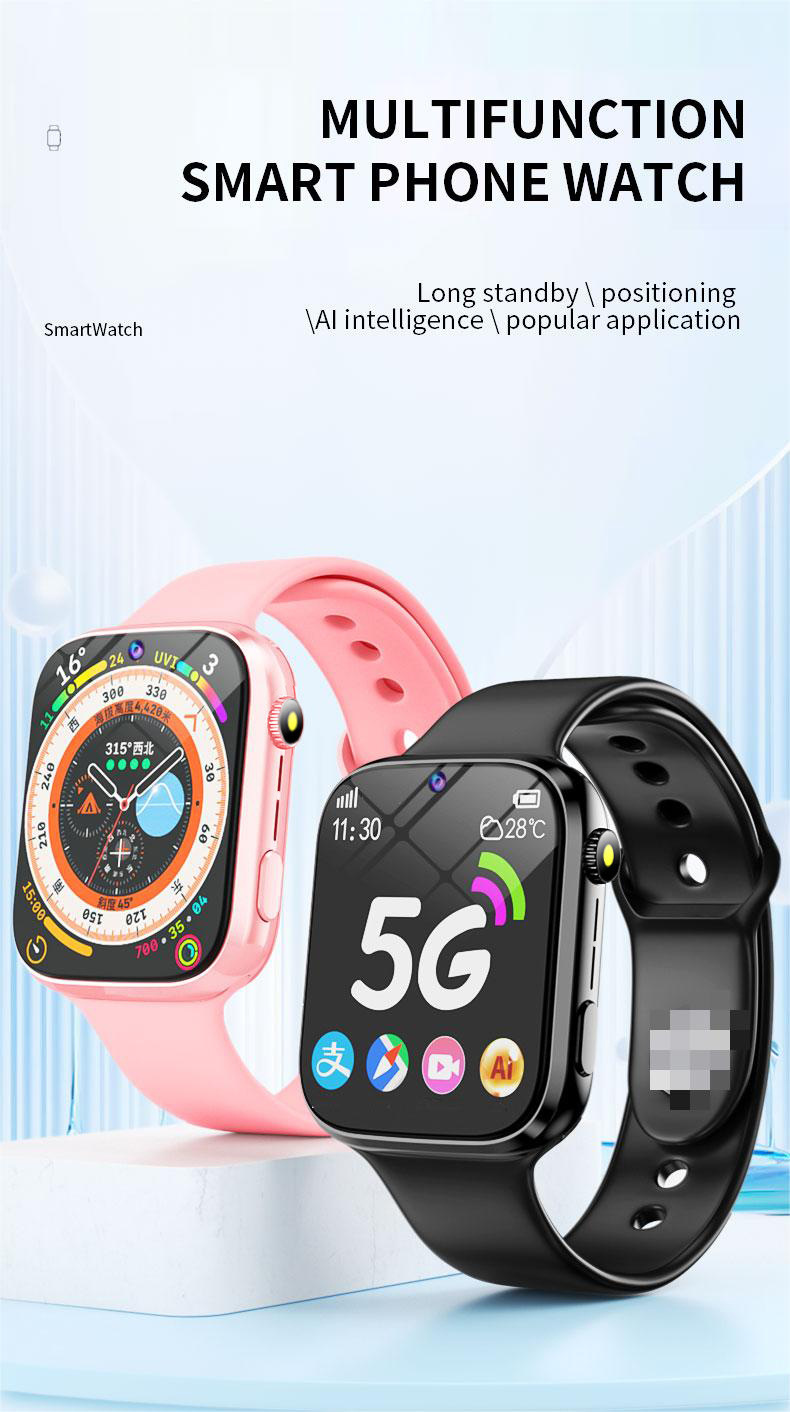 跨境热销儿童智能电话手表防水拍照视频聊天小孩定位可插卡5g学生详情11