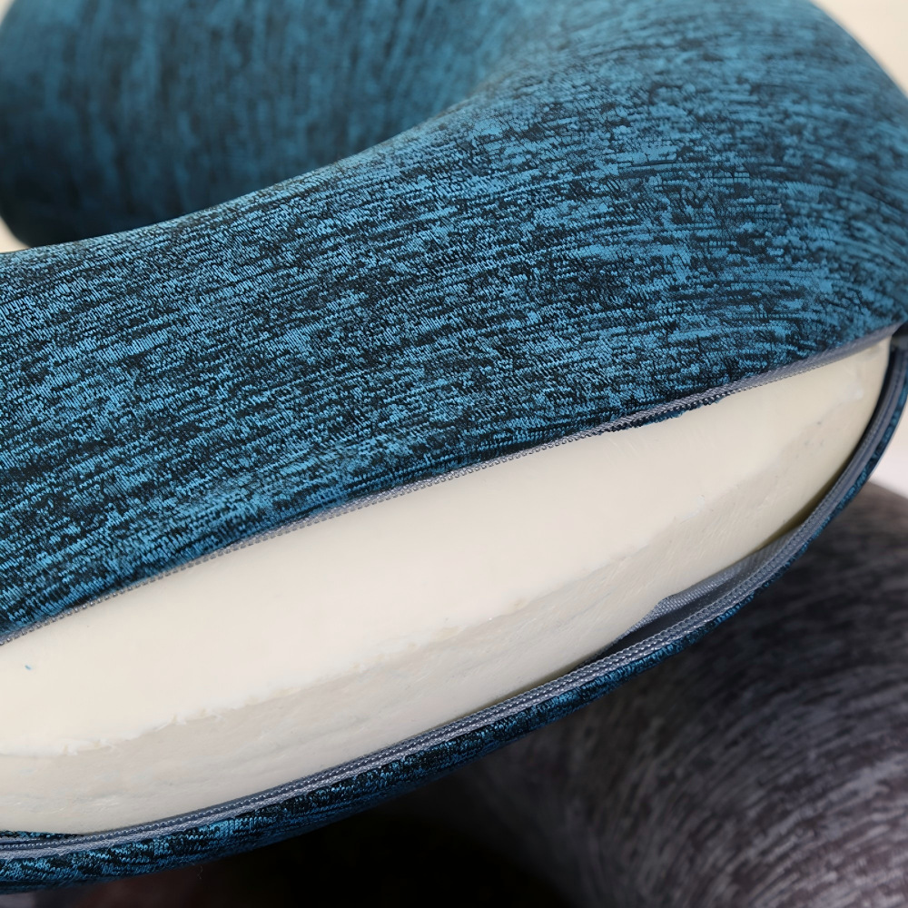 Business cationic memory foam U-shaped neck pillow, neck pillow, airplane travel pillow, nap pillow, neck pillow for men pic 2