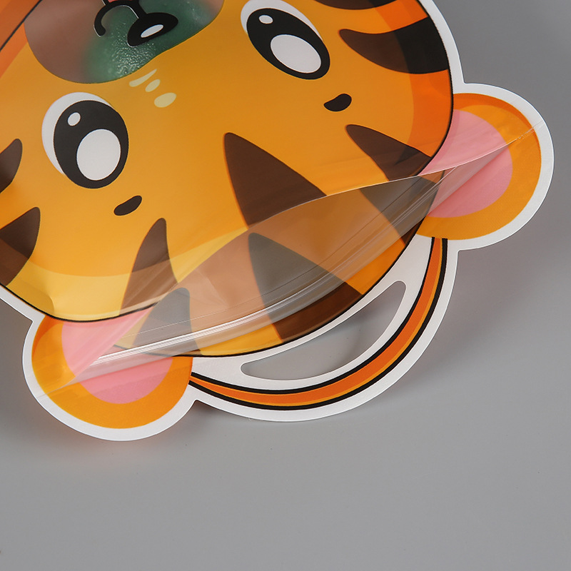 Creative cartoon self-sealing bags for food, self-sealing bags for dried fruits and snacks, self-standing bags for melon seeds and nuts, in stock pic 5