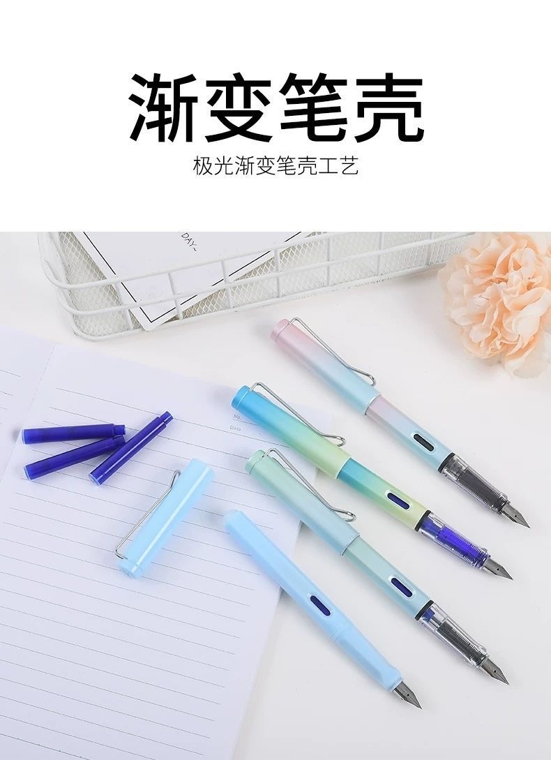 New heat-sensitive erasable pen for primary school students, magic eraser, suitable for beginners in the third grade, with replaceable ink cartridges and gradient colors pic 4