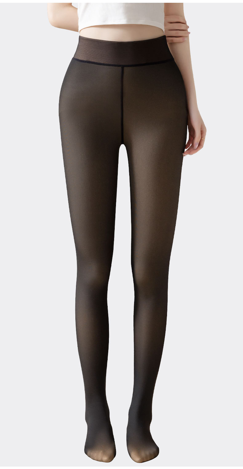 跨境专供假透肉特大码一字裆打底裤保暖女光腿加绒加厚透肤连裤袜详情10