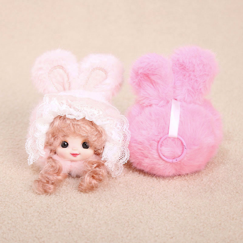 Vinyl rabbit ears, doll head pendants, plush toys, figurines, bags, pendants, keychains, dolls, and dolls pic 4