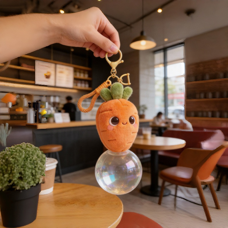 Creative stress-relieving plush pendants, bags, keychains, Huluo dolls, machine dolls, cute and funny doll series pendants pic 1