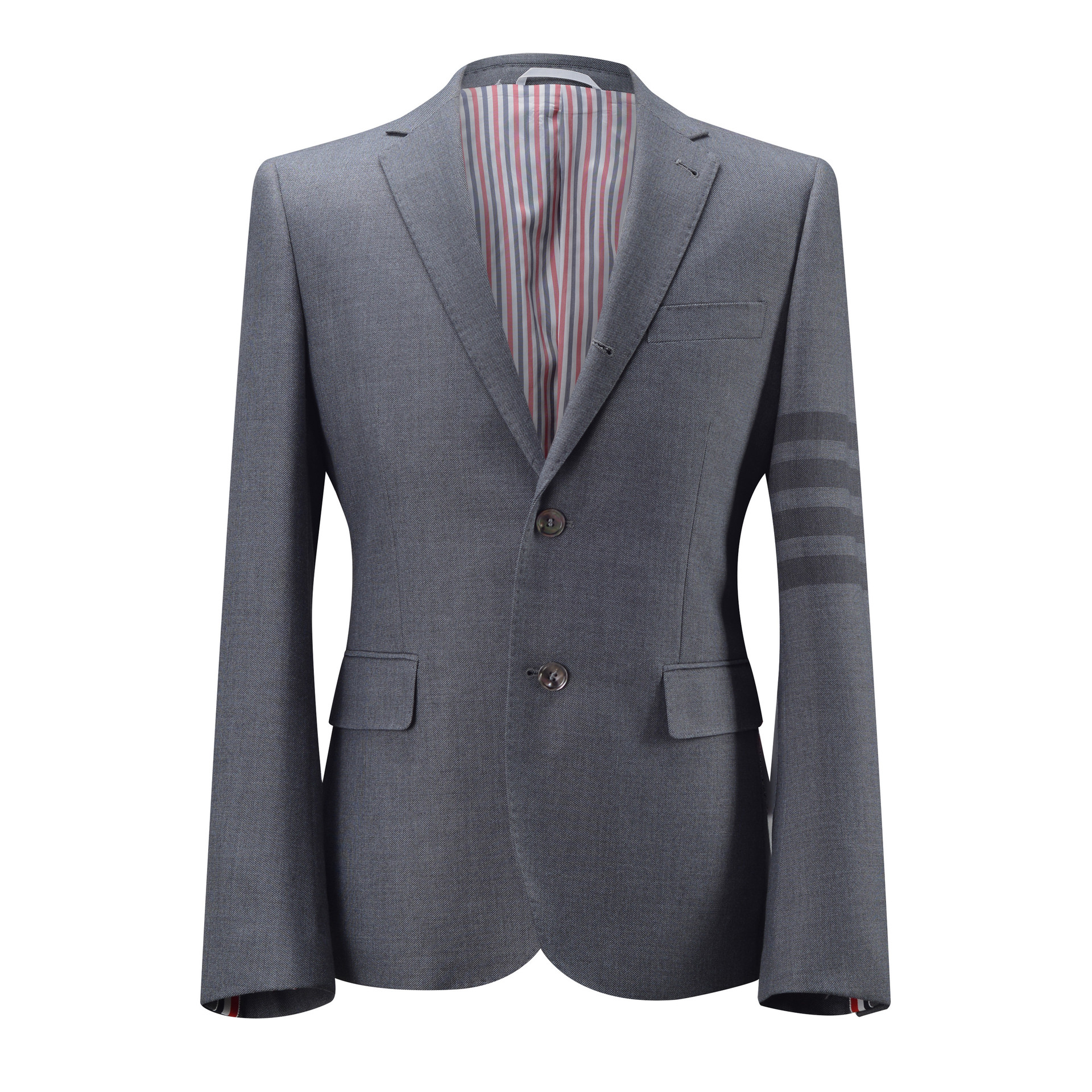 TB新款休闲男士春秋季休闲羊毛西服外套商务时尚四杠男士西服详情9