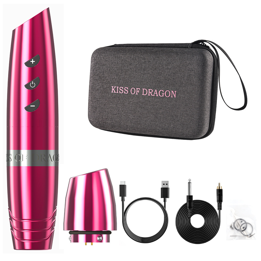 The new shanilak Dragon Kiss wireless charging tattoo pen set comes with a tattoo beauty tool pic 10