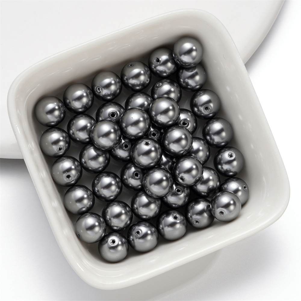 玻璃珍珠直孔散珠施家珍珠 DIY饰品配件散珠串珠子澳白仿珍珠批发详情21