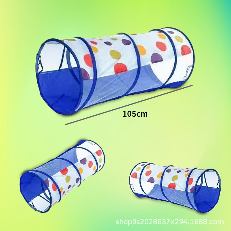 儿童钻洞爬行隧道帐篷玩具圆形滚筒便携式详情3