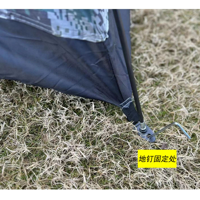 户外帐篷军绿迷彩数码手动搭建双人多人沙滩野营帐篷礼品帐篷批发详情7