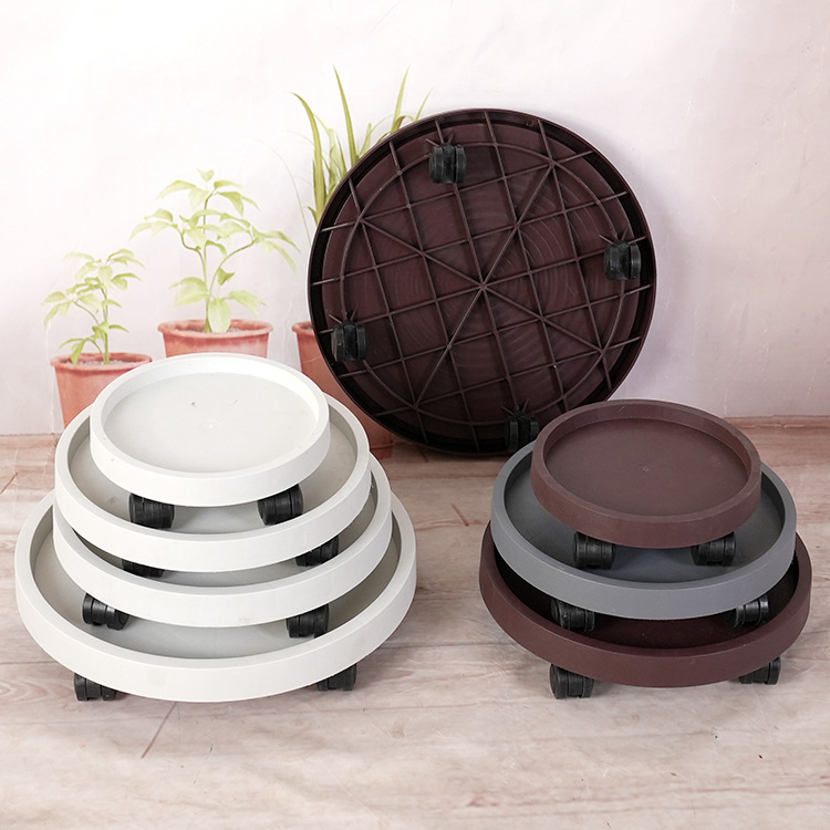 花盆托盘有轮万向轮底托树脂花盆底座可移动带滚轮加厚花盆托盘详情15