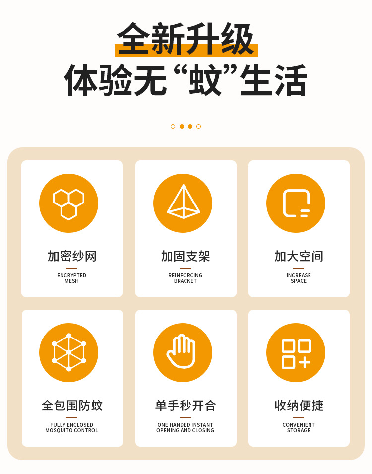 加厚蚊帐免安装学生宿舍新款家用卧室床帘全方位防蚊床罩专用免钉详情2