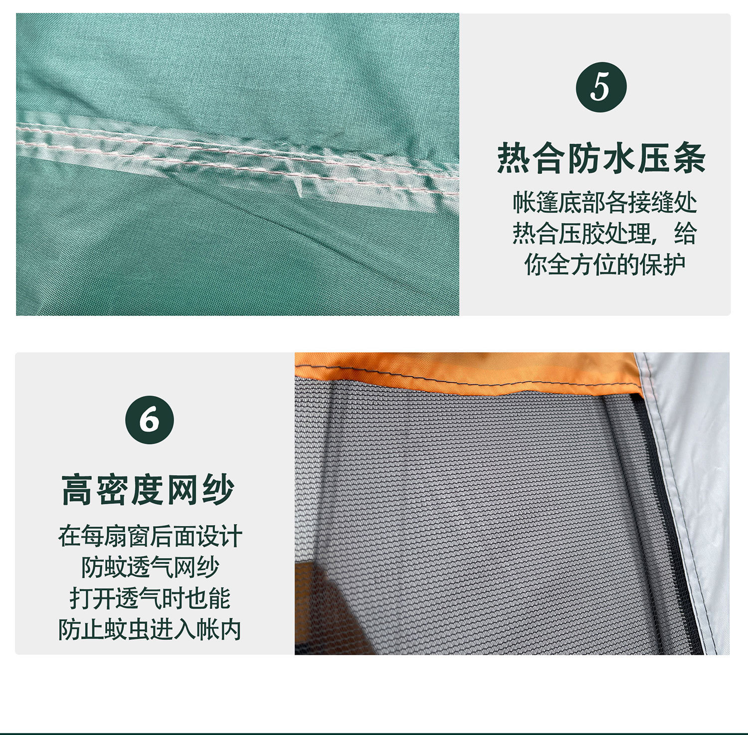 GOFUN096全系列帐篷加厚户外2室一厅防晒防水3-12人野营露营帐篷详情16