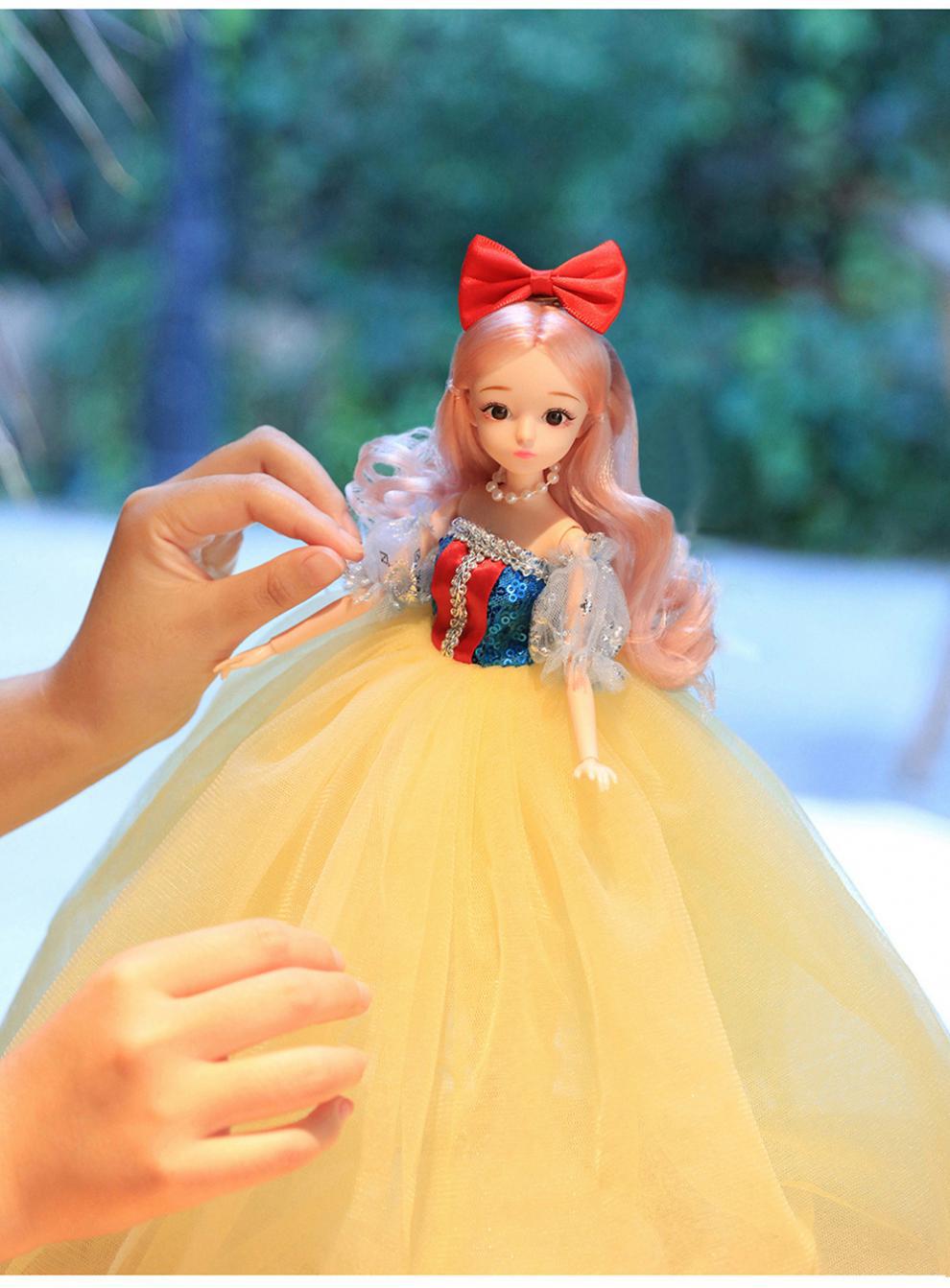 依甜芭比娃娃礼盒套装生日礼物闪光婚纱娃娃过家家洋娃娃女孩玩具详情7