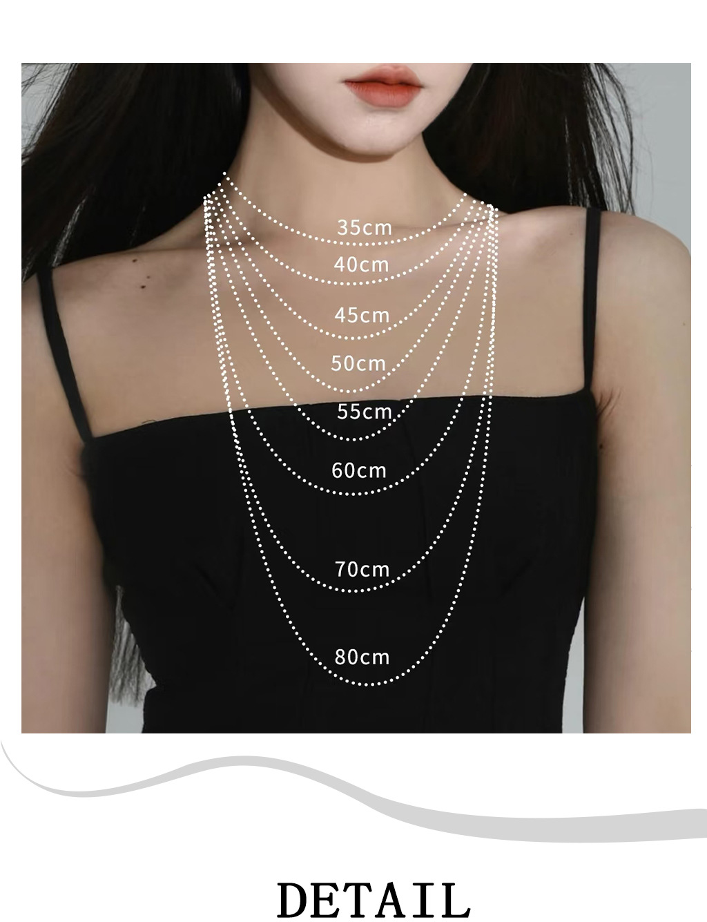 重工拉丝多巴胺彩色项链女款s925纯银轻奢高级感锁骨链小红书爆款详情5