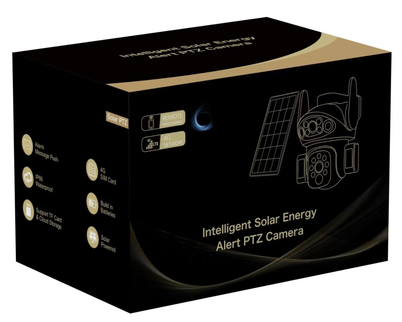 4G Solar-powered monitoring gun ball camera camera X7 high-definition solar-powered low-power camera V380PRO pic 9