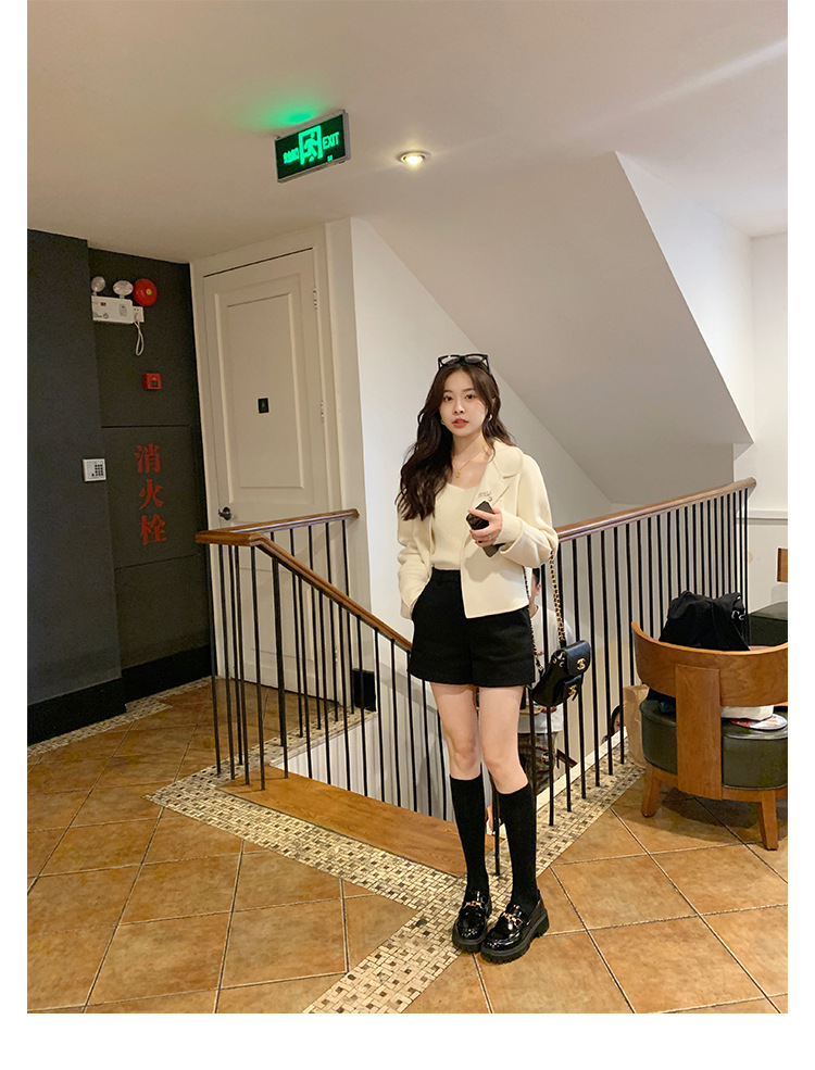 全牛皮~真皮小皮鞋女英伦风乐福鞋2023年新款圆头厚底日常JK单鞋详情39