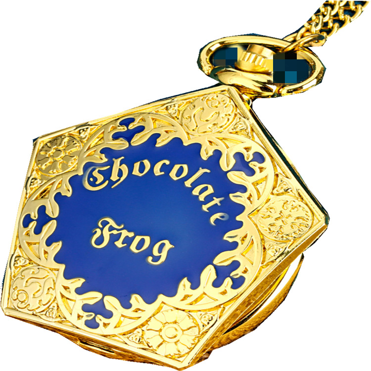 Hot-selling Harry Potter Fantastic Beasts Grindelwald Large Pocket Watch, personalized cross-border bestseller, golden pentagonal pic 1
