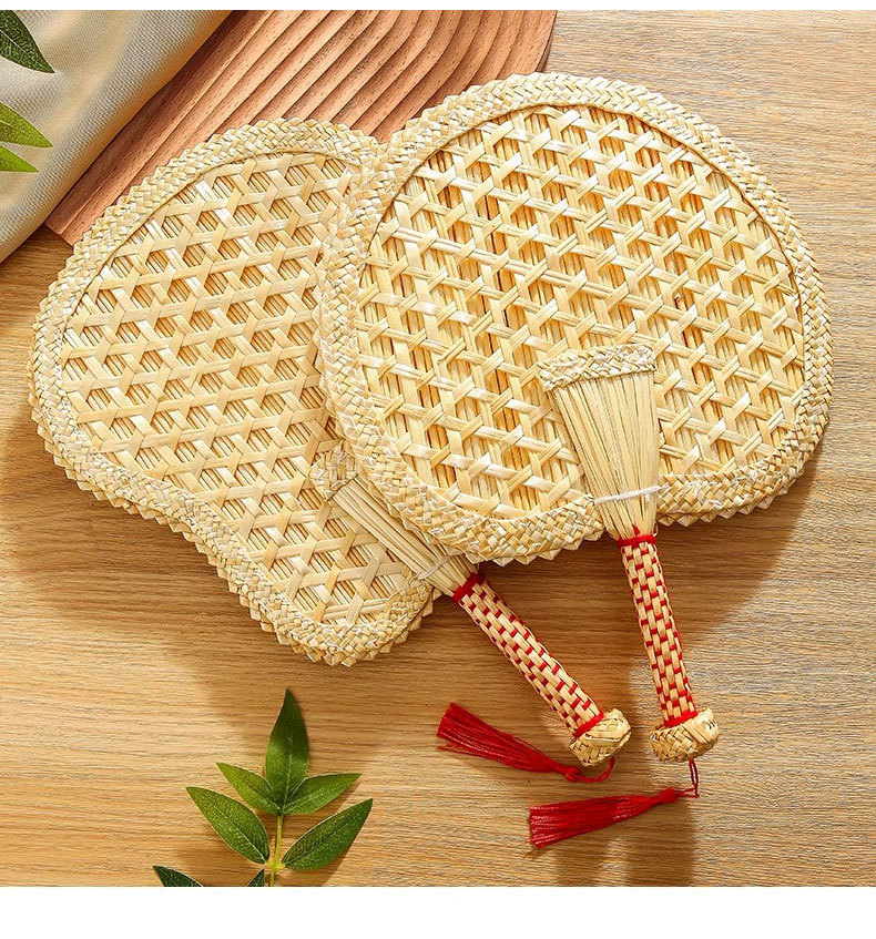 手工编织蒲扇夏季老式手摇麦秆草扇夏天随身便携凉芭蕉扇大扇子竹详情14