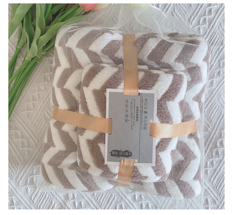【 Chi Jia 】 Coral Fleece Towel, Bath Towel Set, Beach Towel, Absorbent Mother and Child Towel Gift Box, Thickened Household Towel Set pic 16