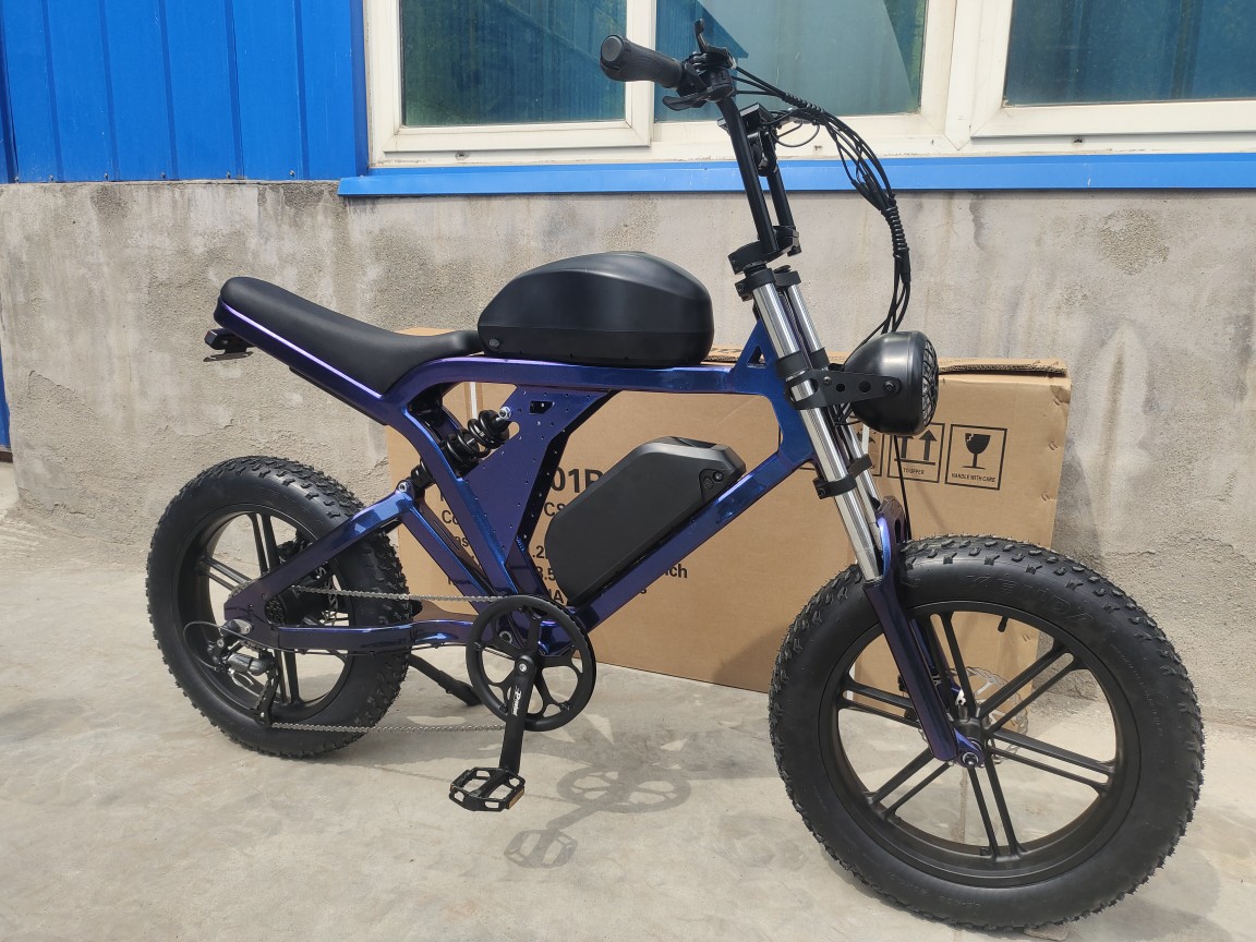 20-inch electric bicycle super73 integrated wheel lithium battery-powered 3.0 dual disc brake for beach and snow pic 2